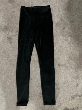 32 degrees thermal insulation black velour velvet leggings